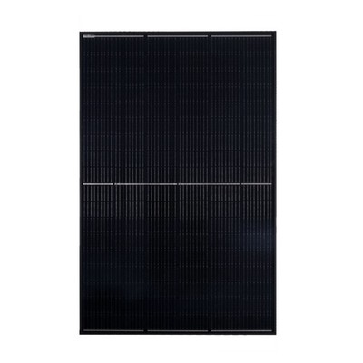 Se 410W Fuld sort solcellepanel mono - Sort-i-sort all-black, half-cut panel v/4 stk. hos MrPerfect.dk