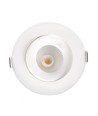 LEDlife 7W Low profile indbygningsspot - Hul: Ø8,3 cm, Mål: Ø10 cm, RA95, CCT, dæmpbar, 230V