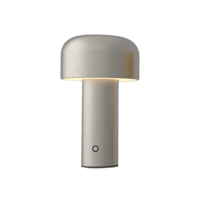 LEDlife Mushroom bordlampe - Sølv, genopladelig, touch dæmpbar, IP20 - Dæmpbar : Dæmpbar, Kulør : Varm