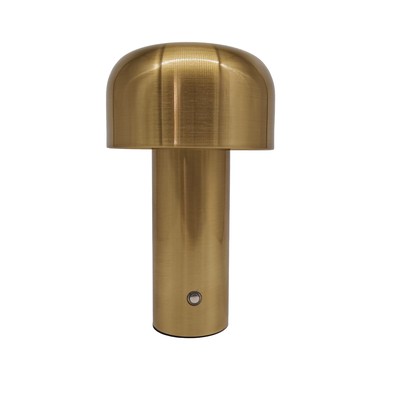 #1 - LEDlife Mushroom bordlampe - Guld, genopladelig, touch dæmpbar, IP20 - Dæmpbar : Dæmpbar, Kulør : Varm