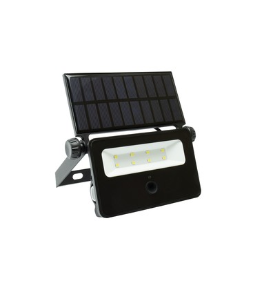 Spectrum 2W LED solcelle projektør - Indbygget batteri, med sensor, udendørs