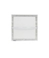 24W LED loftslampe - 29 x 29cm, Højde: 3,8cm, hvid kant