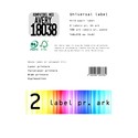 Restsalg: Universal label A4 210 x148 2*etiket - kompatibel med avery 18038