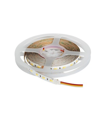 Outlet: 18 Watt/m LED strip, 24V DC, 5m, IP20 - Fra 2700K til 6500K, 120 led/m, CCT