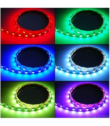 Outlet: 5m RGB LED strip 12V, 600 lm/m