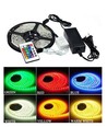 RGB sæt: 10 meter LED strip 30 LED, 7,2w, kontroller og transformator