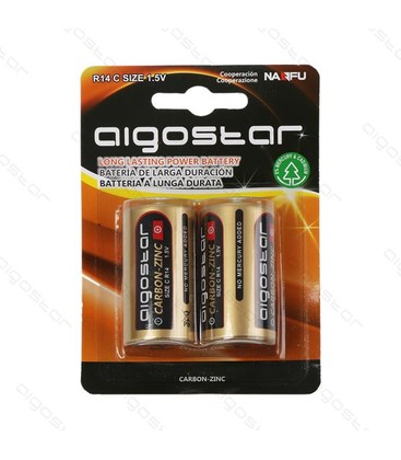 2 stk Aigostar RC14 Batteri, 1,5V