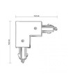 Outlet: Halo Track 230V, 90 grader vinkel Sort