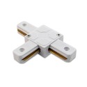 Outlet: 1 Faset Track 230V, T-Connector Hvid