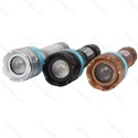Restsalg: LED lommelygte i sort, sølv eller guld, 60 lumen, bruger 3xAAA batterier