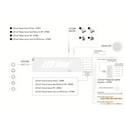 Outlet: 60W strømforsyning 12V, 5A,, Dæmpar med plads til 5 strips og en sensor