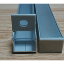 Aluprofil Type W til IP65 og IP68 LED strip - Bred, 1 meter, inkl. matteret cover og klips