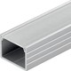 Aluprofil 18x13 til IP65 og IP68 LED strip - Bred, 1 meter, inkl. matteret cover og klips, anodiseret