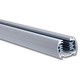 3-faset 1 meter skinne til skinnespots - Hvid, Komplet med tilslutning og endeprop