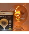 E27 4W LED globepære - Ø9,5 cm, Kultråd, ekstra varm hvid, 2200K