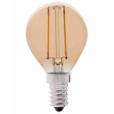 LEDlife 2W LED kronepære - Dæmpbar, kultråd, røget glas, ekstra varm, E14 - Dæmpbar : Dæmpbar, Kulør : Ekstra varm