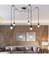 E27 Edderkoppe loftslampe - 150cm, 1,5m ledning