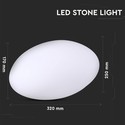 V-Tac RGB LED sten - Genopladelig, med fjernbetjening, 33x25x17 cm