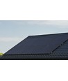 10kW komplet 3-faset hybrid solcelleanlæg - Til tegl, DEYE hybrid inverter, Sort i sort