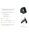 2W LED solcelle projektør - Indbygget batteri, med sensor, udendørs, arbejdslampe