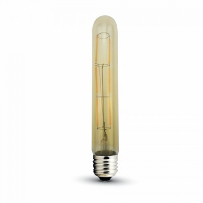 Billede af V-Tac 6W LED pære - Kultråd, T30, ekstra varm hvid, 2200K, E27 - Dæmpbar : Ikke dæmpbar, Kulør : Ekstra varm