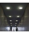 6W LED loftslampe - Ø12cm, Højde: 3cm, hvid kant