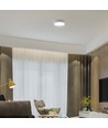 6W LED loftslampe - Ø12cm, Højde: 3cm, hvid kant