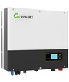 8kW komplet 3-faset hybrid solcelleanlæg - Jordbaseret anlæg, Growatt hybrid inverter, Alu celler