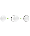18W LED loftslampe - Ø25cm, Højde: 5,2cm, Hvid kant, inkl. sort ring