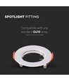 2 pak MR16/GU10 Downlight kit - Uden lyskilde, Blank hvid, Hul: Ø6,3 cm, Mål: Ø8 cm