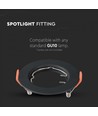 Downlight kit uden lyskilde - Hul: Ø6,3 cm, Mål: Ø8 cm, sort, vælg MR16 eller GU10 fatning