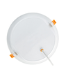 18W Ø17cm LED indbygningspanel - IP54 udendørs, Hul: Ø14,5 cm, Mål: Ø17 cm