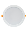 12W Ø14,5cm LED indbygningspanel - IP54 udendørs, Hul: Ø12 cm, Mål: Ø14,5 cm