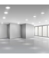 30W Ø22,5cm LED spotlight - Hul: Ø19,5 cm, Mål: Ø22,5 cm, 3,8 cm høj, Samsung LED chip