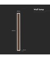 17W LED Corten væglampe - IP65 udendørs, inkl. lyskilde