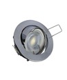 Downlight kit uden lyskilde - Hul: Ø7,4 cm, Mål: Ø8,2 cm, krom, vælg MR16 eller GU10 fatning