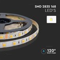 Outlet: V-Tac 14W/m CCT LED strip - 5m, IP20, 120 LED pr. meter, 24V