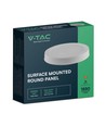 18W LED loftslampe - Ø21,5cm, Højde: 3cm, Hvid kant