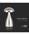 V-Tac opladelig CCT bordlampe - Champagne/Guld, IP20, touch dæmpbar, model mini