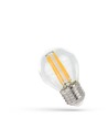 E27 4W LED kronepære - G45, Kultråd, ekstra varm hvid, 1800K