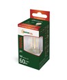 E27 1W LED kronepære - G45, Kultråd, ekstra varm hvid, 1800K