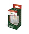 E27 4W LED pære - A60, Kultråd, ekstra varm hvid, 1800K