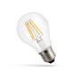 E27 4W LED pære - A60, Kultråd, ekstra varm hvid, 1800K