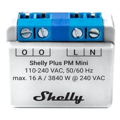 Shelly Plus PM Mini – WiFI effektmåler uden relæ (230VAC)