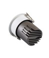 11W Ø8,4cm indbygningsspot dæmpbar RA92 - Hul: Ø7,5 cm, Mål: Ø8,4 cm, Hvid kant