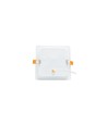 12W 14,5 x 14,5 cm LED indbygningspanel - IP54 udendørs, Hul: 12 x 12 cm, Mål: 14,5 x 14,5 cm