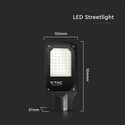 V-Tac 50W LED gadelampe - Ø45mm, IP65