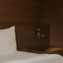 V-Tac sort vægmonteret hotel spot 2W - RA80, 38°, IP20
