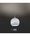 V-Tac LED lampe - Flot loftlampe, Ø12, hvid, inkl. ophæng