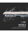 150cm 48W vandtæt komplet LED armatur, Gennemfortrådet - 5760lm, 120lm/W, IP65